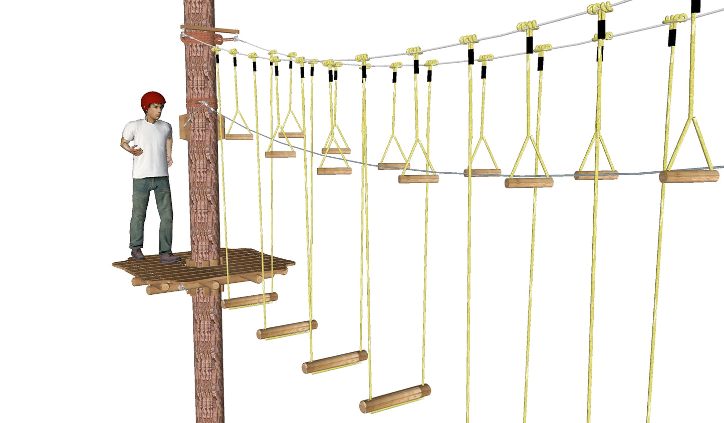 Hangelgriff 5 x 25 cm (inkl. Tau)