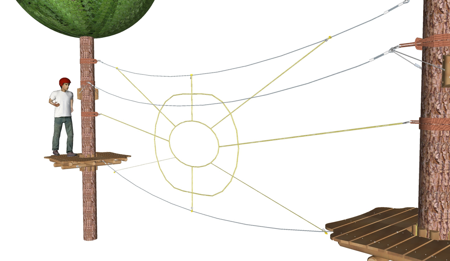 Spinnennetz nur das Netz