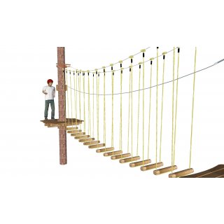 Rungs on top-level wire rope (incl. rope)