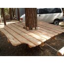 Cambium platform kit - 1,75m - Ripple plank- Round lumber...